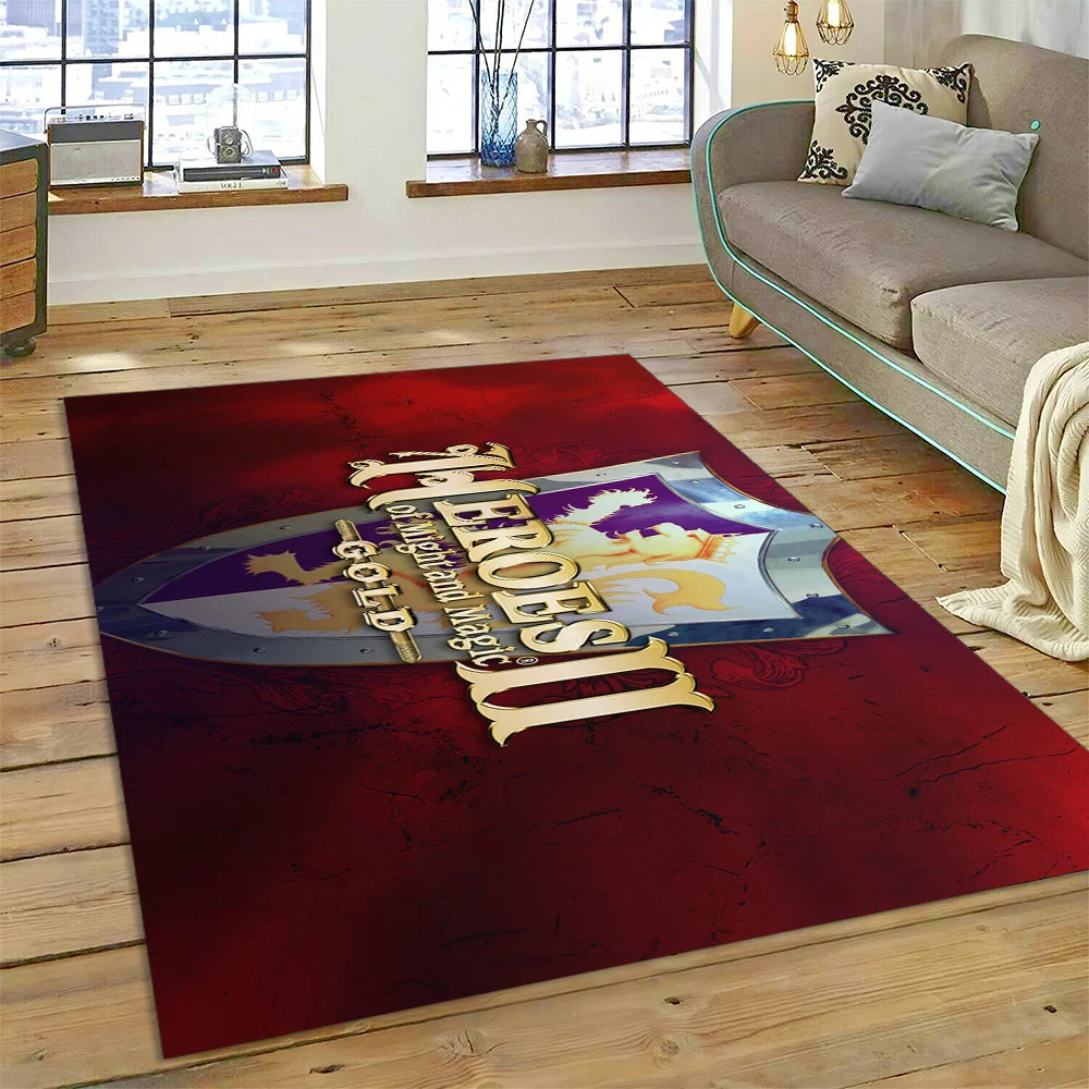 Heroes of Might & Magic Retro Gaming Rug – Non-Slip Floor Mat for Living Room, Bedroom & Sofa, 27 Designs & 9 Sizes