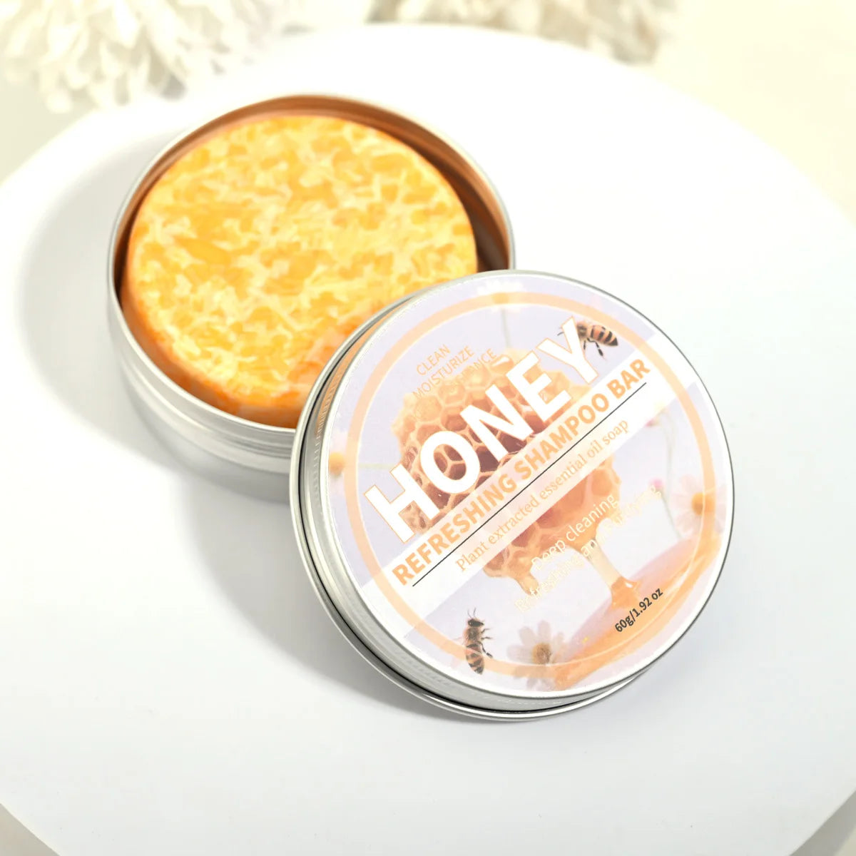 Honey Nourishing Shampoo Bar – Deep Moisturizing Solid Hair Cleanser