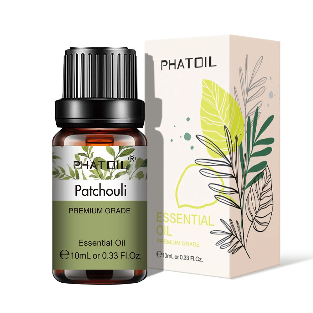 Pure Plant Essential Oil 10ml – Aromatherapy Oil for Diffusers, Humidifiers & DIY, 37 Scents