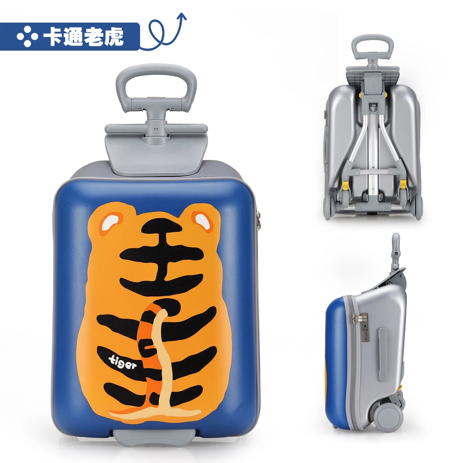 Kids Ride-On 2-in-1 Carry-On Suitcase — Scooter Luggage for Toddlers & Young Travelers