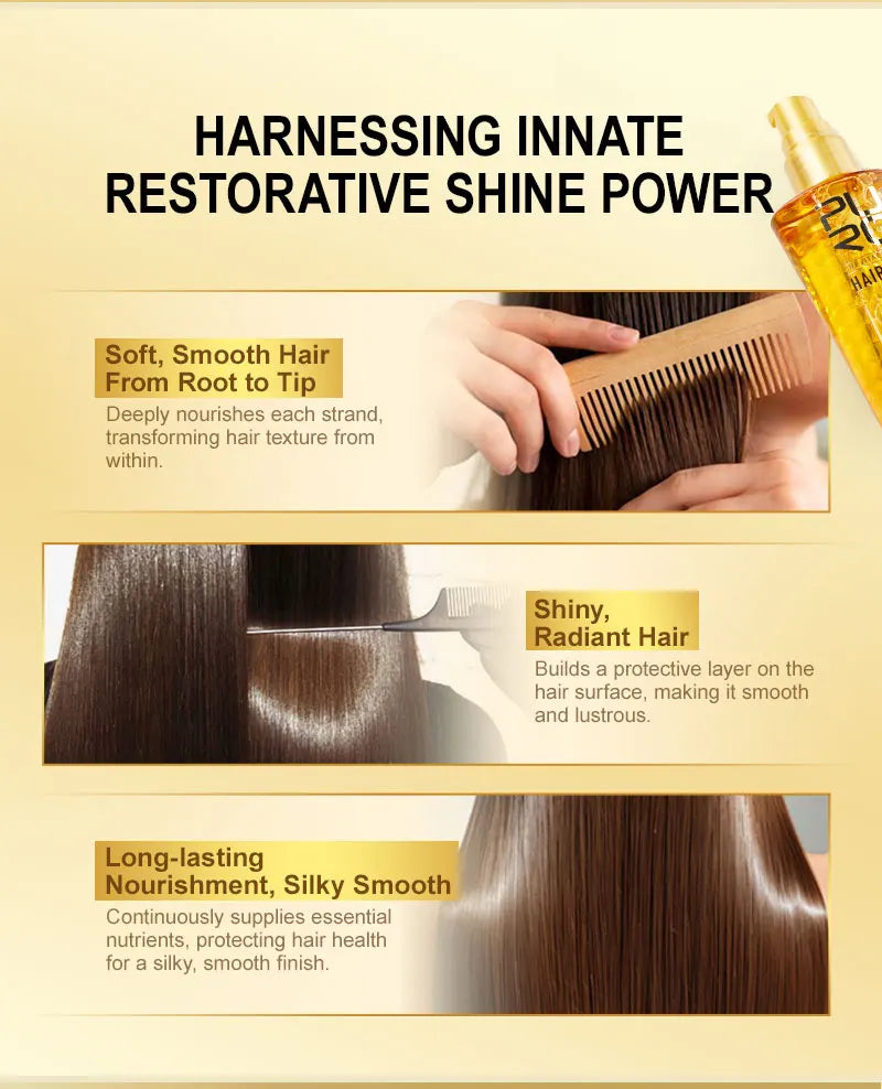 PURC Smoothing Hair Oil Shining Argan Oil Nourishing Soft Repair Damaged Frizz Hair Serum Scalp Treatment Hair Care Products