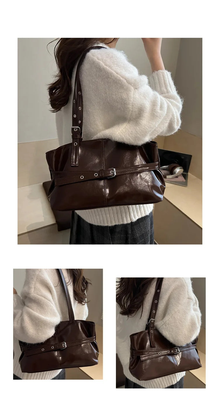 Large Capacity Women's Retro Tote Shoulder Bag