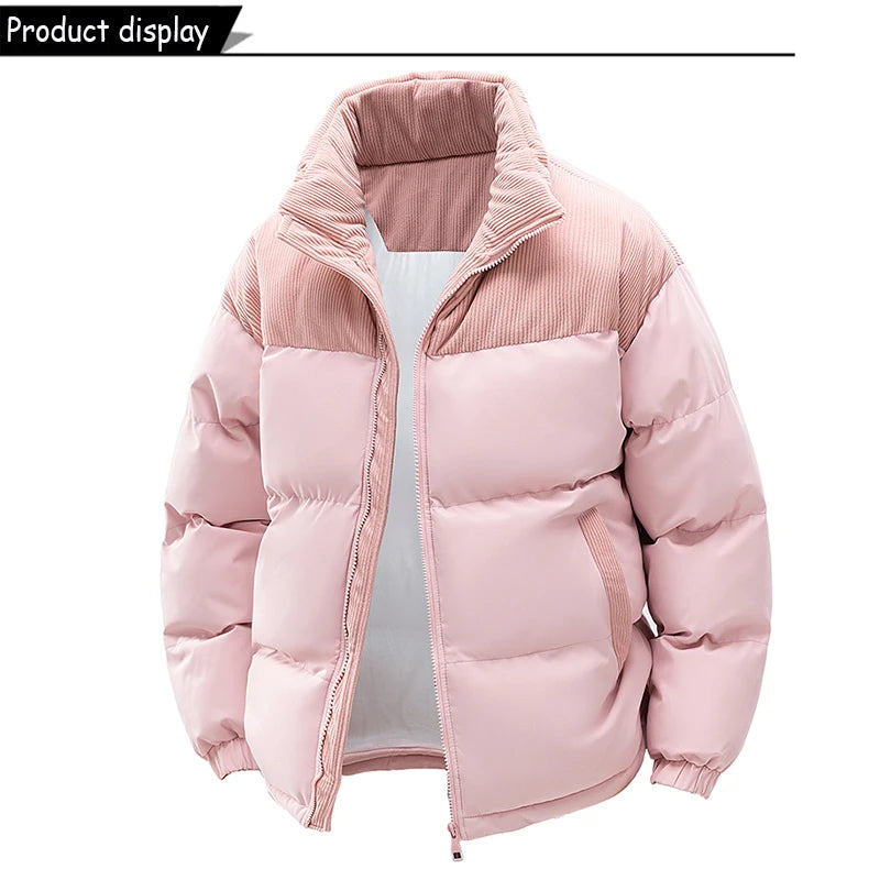 Men's Removable Hooded Windbreaker Parka Jacket – Warm Casual Outerwear for Autumn & Winter