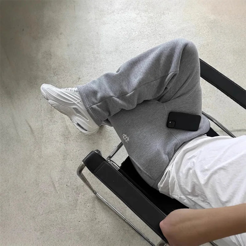 Y2K High Street Drawstring Sweatpants — Hip-Hop Rap Casual Trousers Unisex