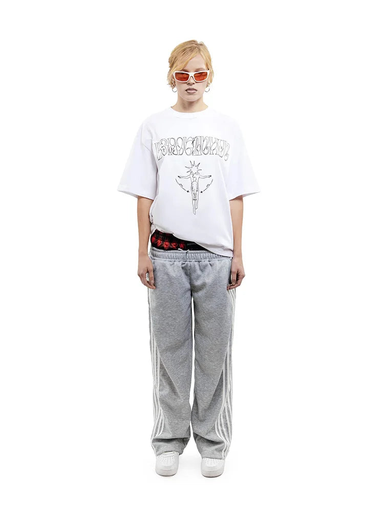 Y2K Harajuku Vintage Tour Graphic Oversized T-Shirt — 100% Cotton Streetwear Tee Unisex
