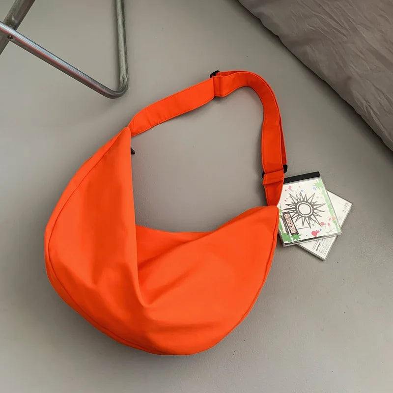 Extra Large Nylon Crossbody Bag – Big Capacity Unisex Shoulder Hobo Travel Bag