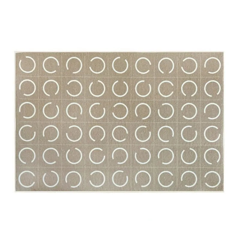 French Retro Checkerboard Plush Rug – Large Area Plaid Carpet for Bedroom & Living Room, 20 Styles & 10 Sizes