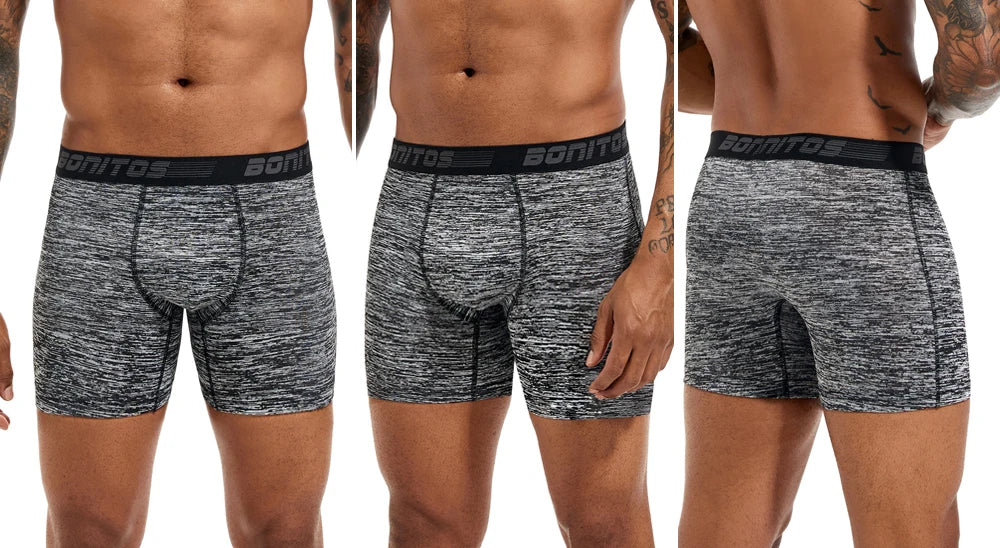 Men's Stretch Boxer Briefs, 4-Pack