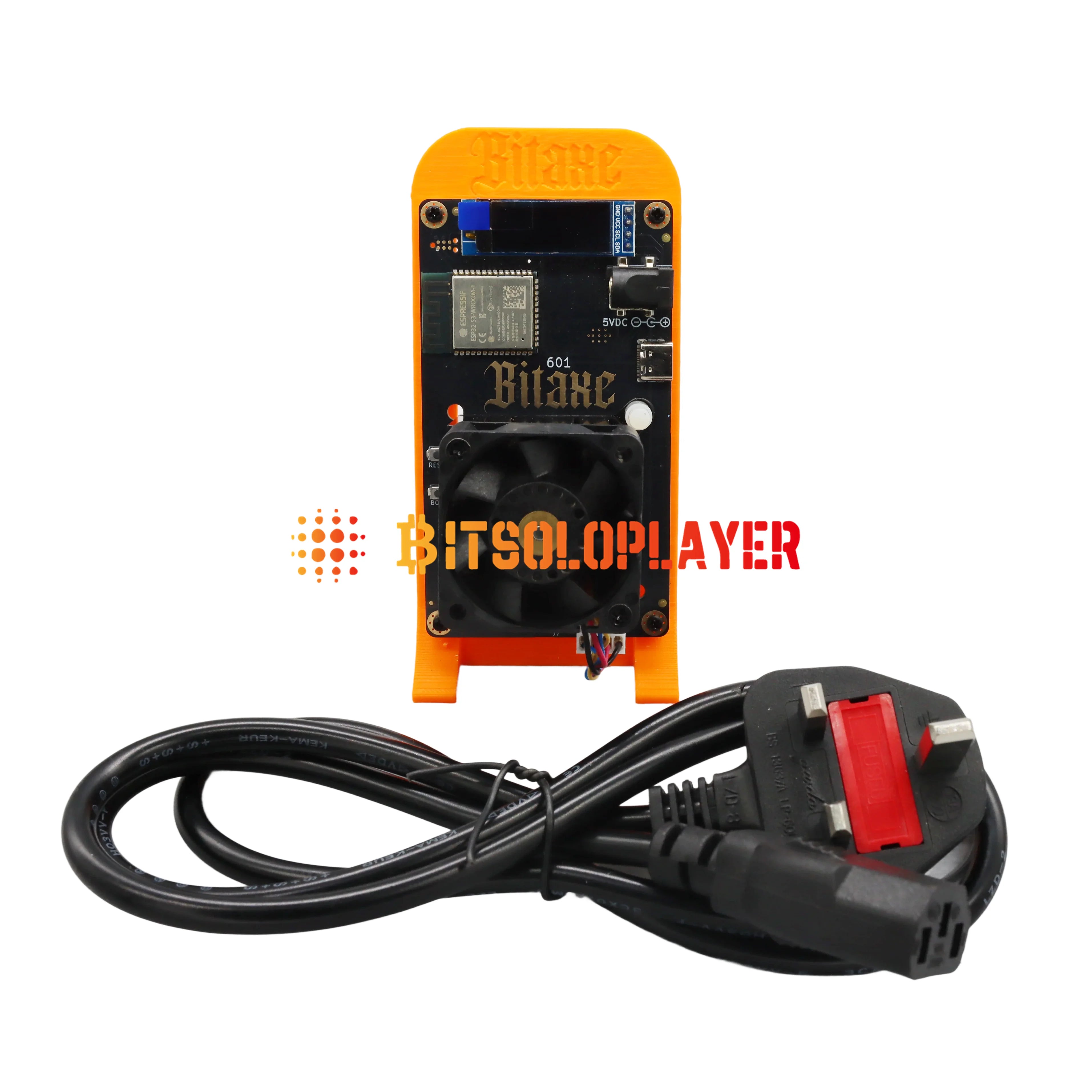 Bitaxe Gamma 601 Bitcoin Solo Miner — 1.5TH/s 25W Open Source with Power Supply