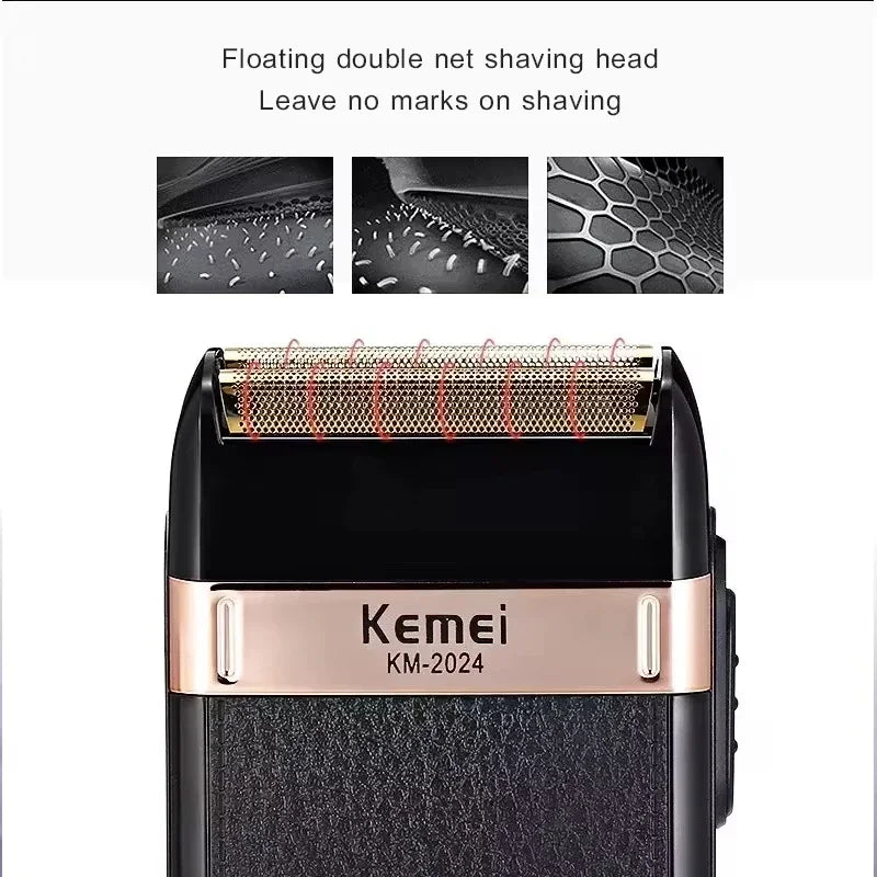 Kemei KM-1071 / KM-2299 / KM-2024 Cordless Hair Clipper – Wet/Dry, USB Rechargeable, CE & CCC