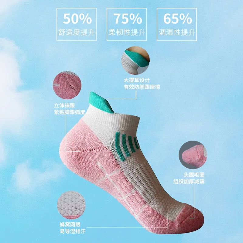 Women's Sports Socks – Breathable Cotton-Nylon Knit