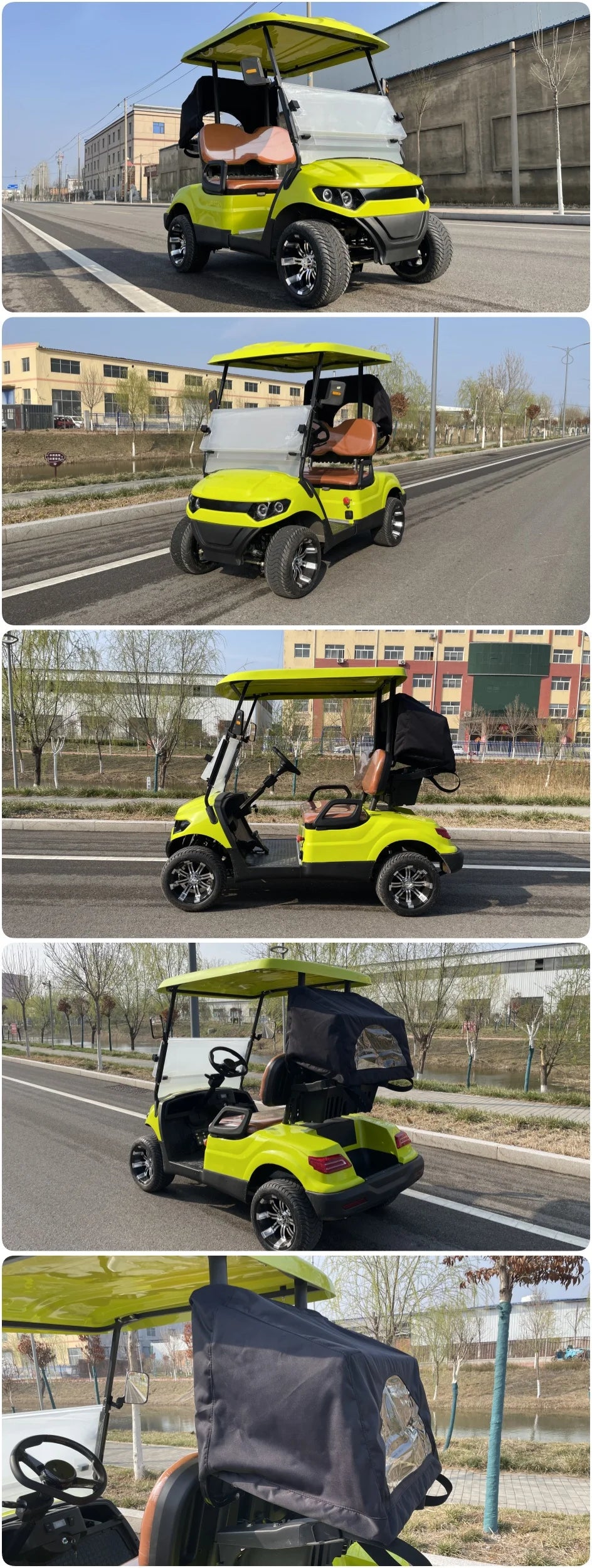 Electric Golf Cart — 2 Seater Street Legal 5KW 48V/60V/72V Lithium Hunting Cart
