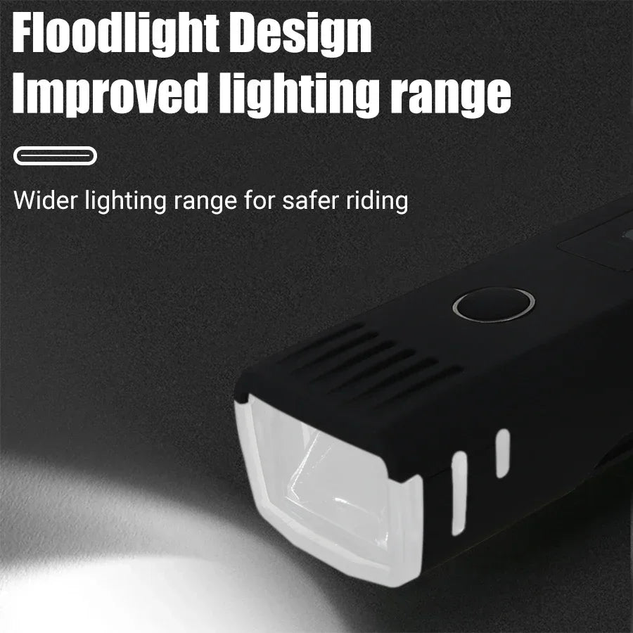 1000 Lumen USB Rechargeable Bicycle Front Light – Bright MTB Bike LED Headlight & Rear Lamp