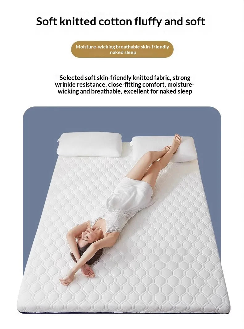 Premium Latex Mattress Topper – Thick Foldable Tatami Futon Pad, Dorm & Home, Multiple Sizes