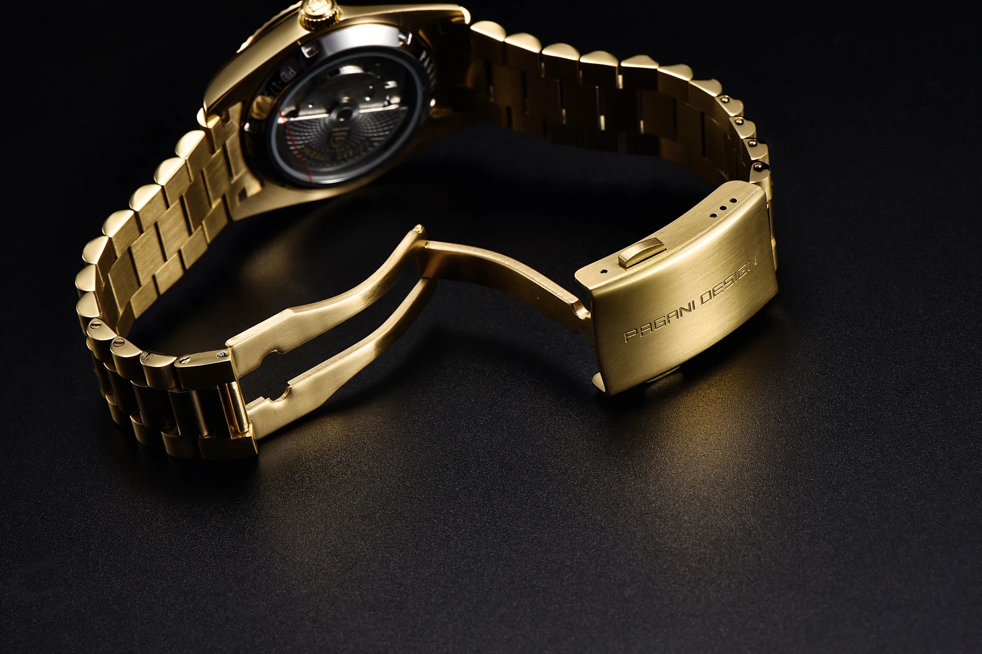 PAGANI DESIGN DD36 Men's Automatic Watch | Rose Gold Luxury Mechanical Sapphire Mirror Wristwatch