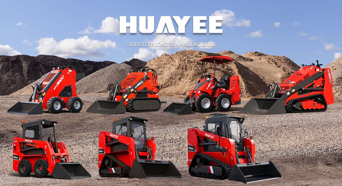 Huayee Kubota Compact Wheel Loader – 14HP Multifunctional Skid Steer for Construction & Home