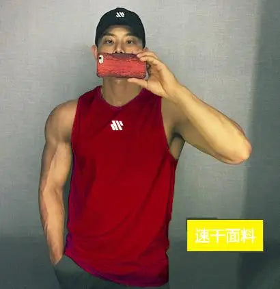 Men's Mesh Sleeveless Gym Vest — Breathable Athletic Training Top