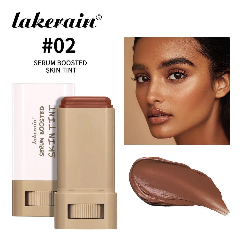 Skin Tint Foundation Stick — Waterproof Nourishing Tinted Serum Contour Balm