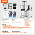 4-in-1 Electric Vegetable Slicer — Multifunctional Food Cutter for Slicing, Shredding, Dicing & Slitting