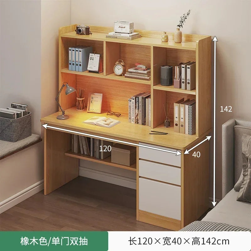 Simple Modern Computer Desk — Student Writing & Home Office Workbench, Multiple Configurations