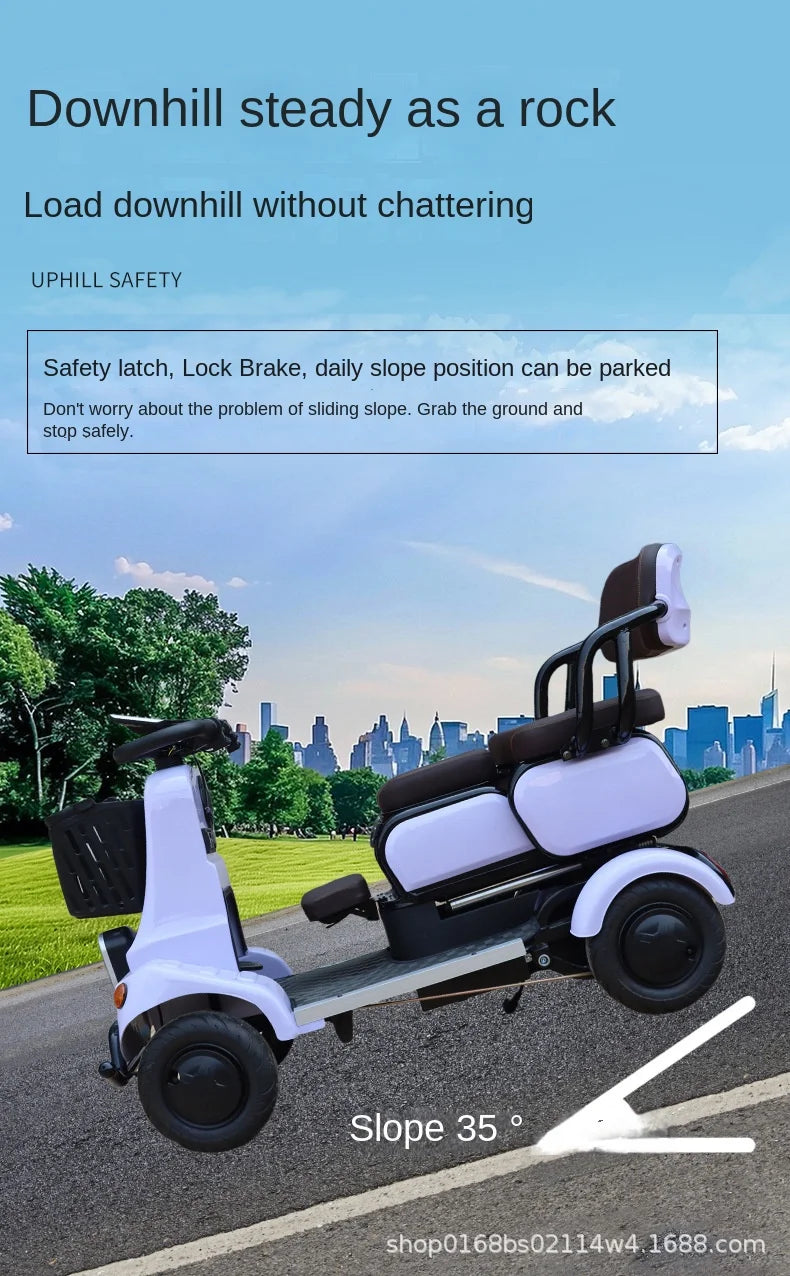 650W 4-Wheel Mobility Scooter – 60–110 km Range