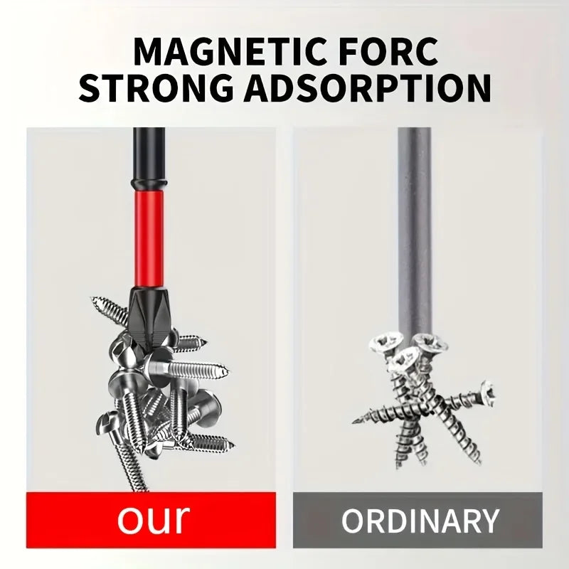 Never Lose a Bit. — Magnetic Non-Slip S2 Steel Drill Bit Set | 3, 6 & 12 Pieces, Crosshead & Impact Bits, Electric & Hand Drivers
