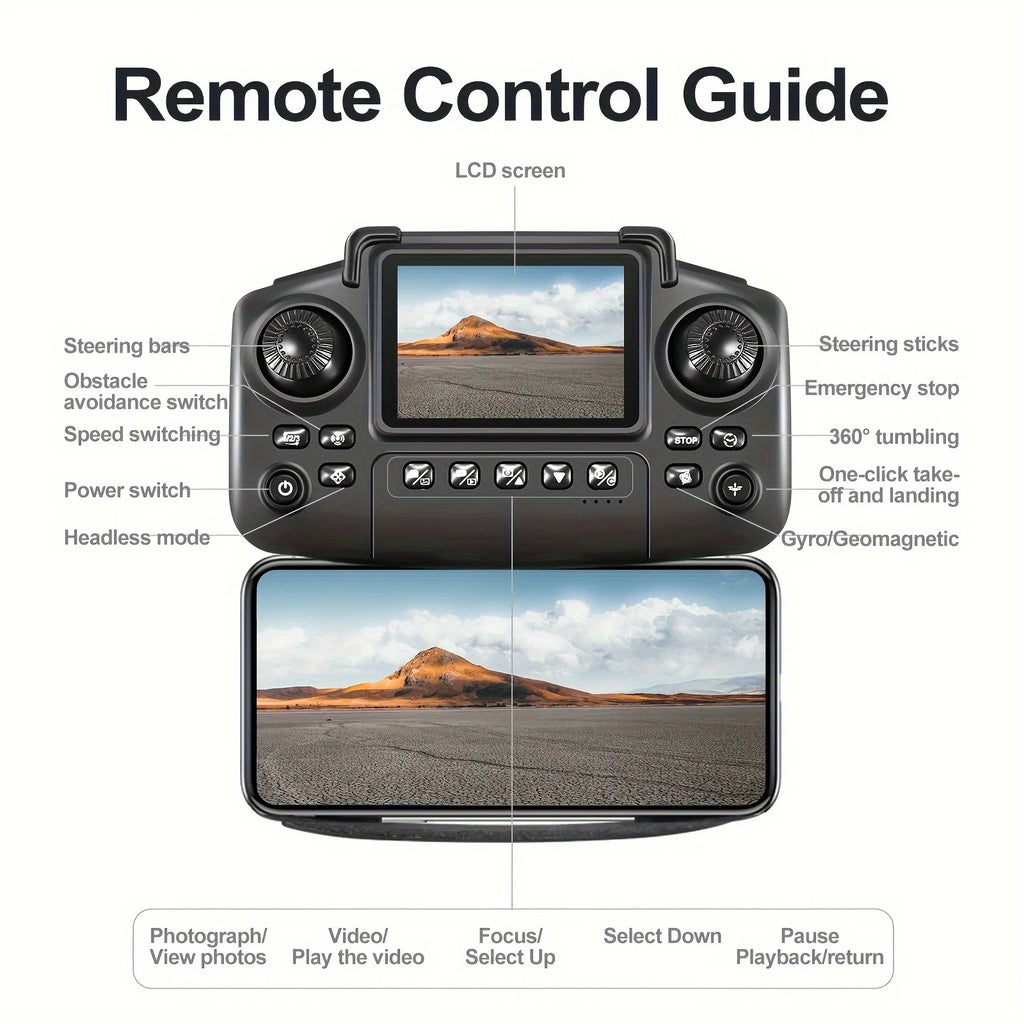 E88 Pro Max Foldable Drone – Dual Camera, 4K/1080p, Brushless Motor, Beginner-Friendly