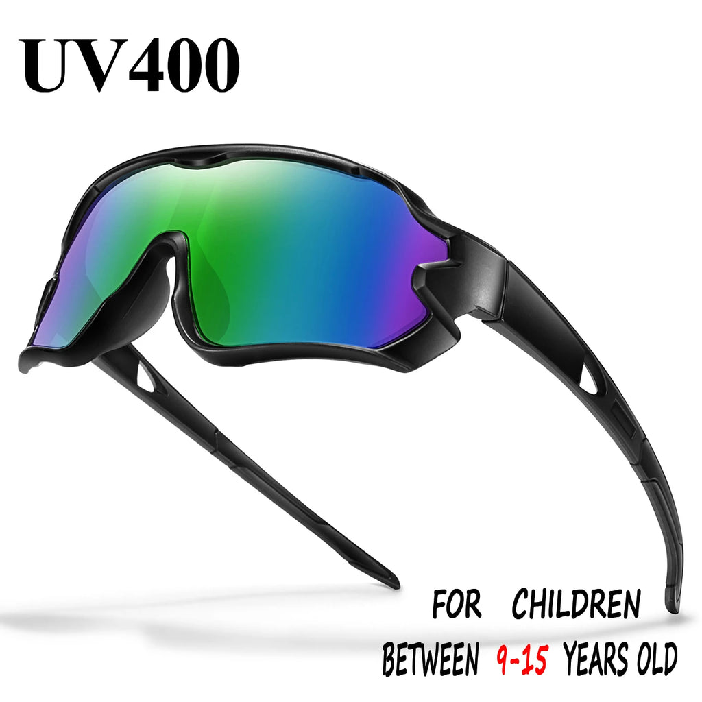 Kids UV400 Cycling Sunglasses — Ages 9–15