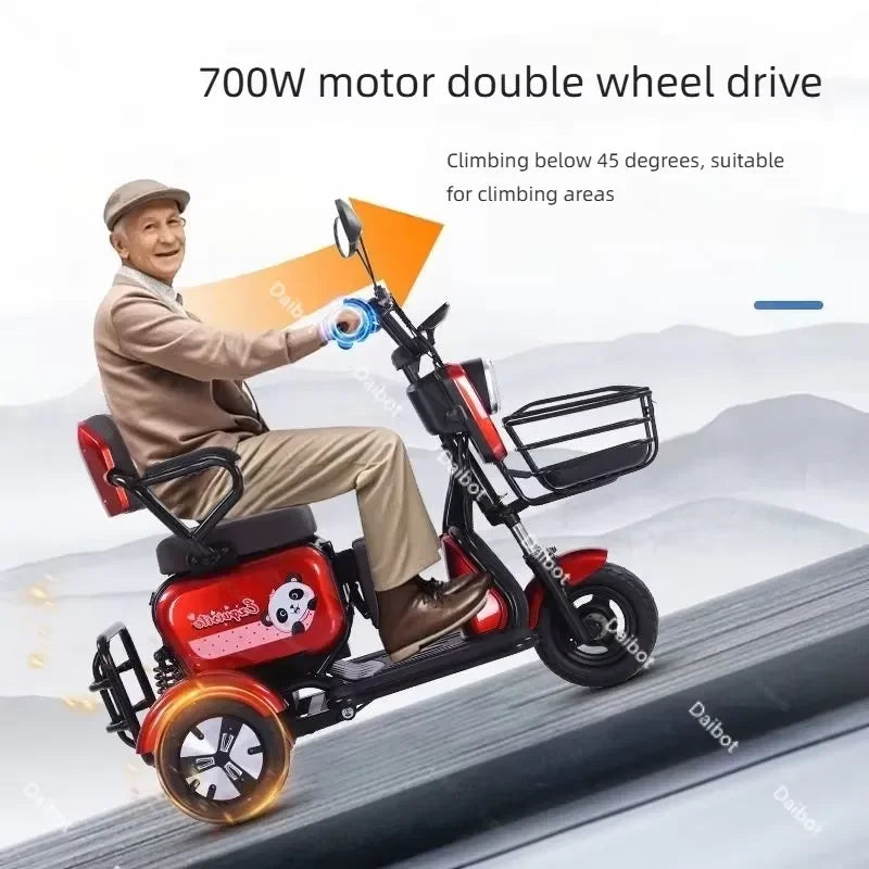3-Wheel Mini Mobility Scooter – 48V 700W, 35 km Range