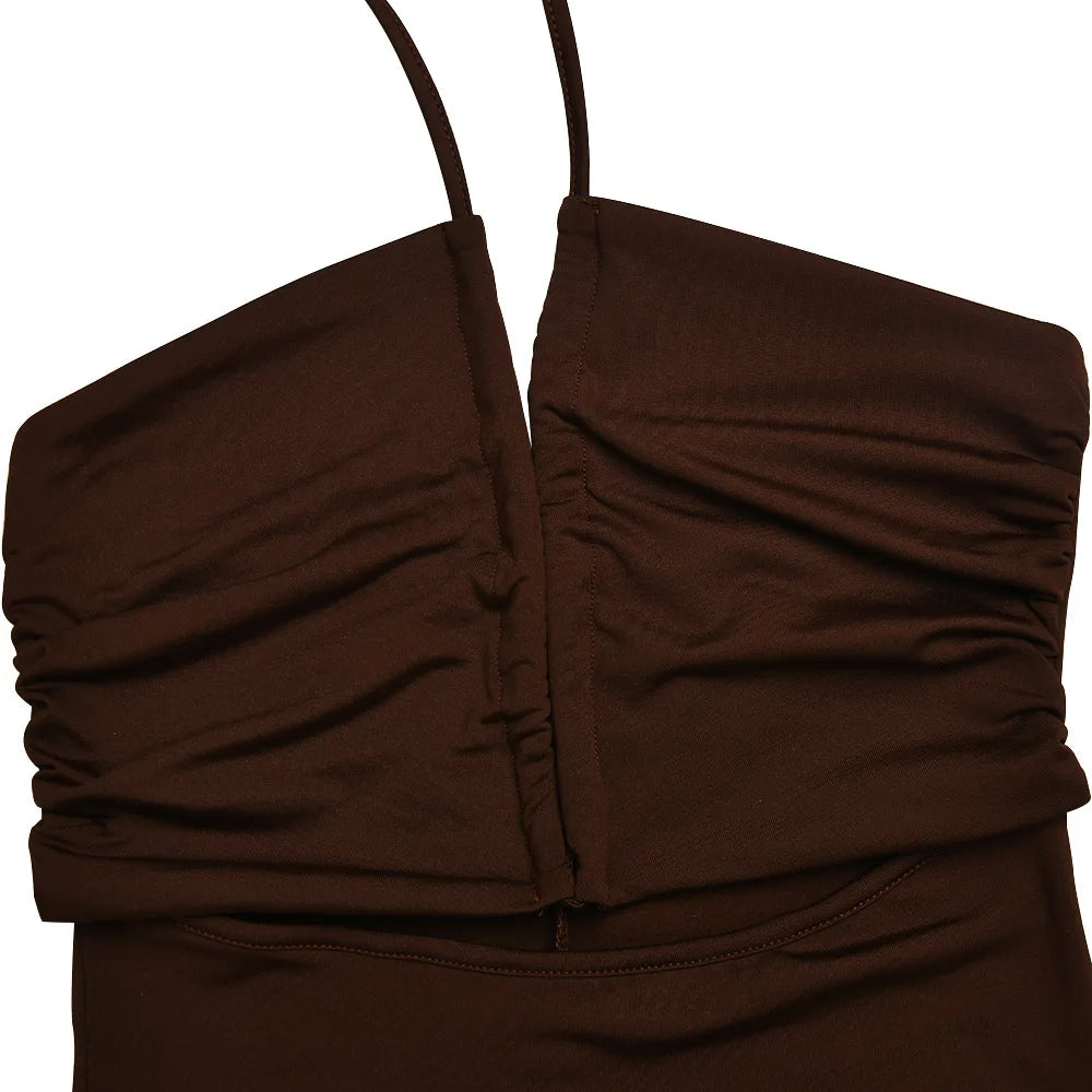 Sleeveless Backless Bodycon Club Midi Dress — Sexy Slim Night Party Dress
