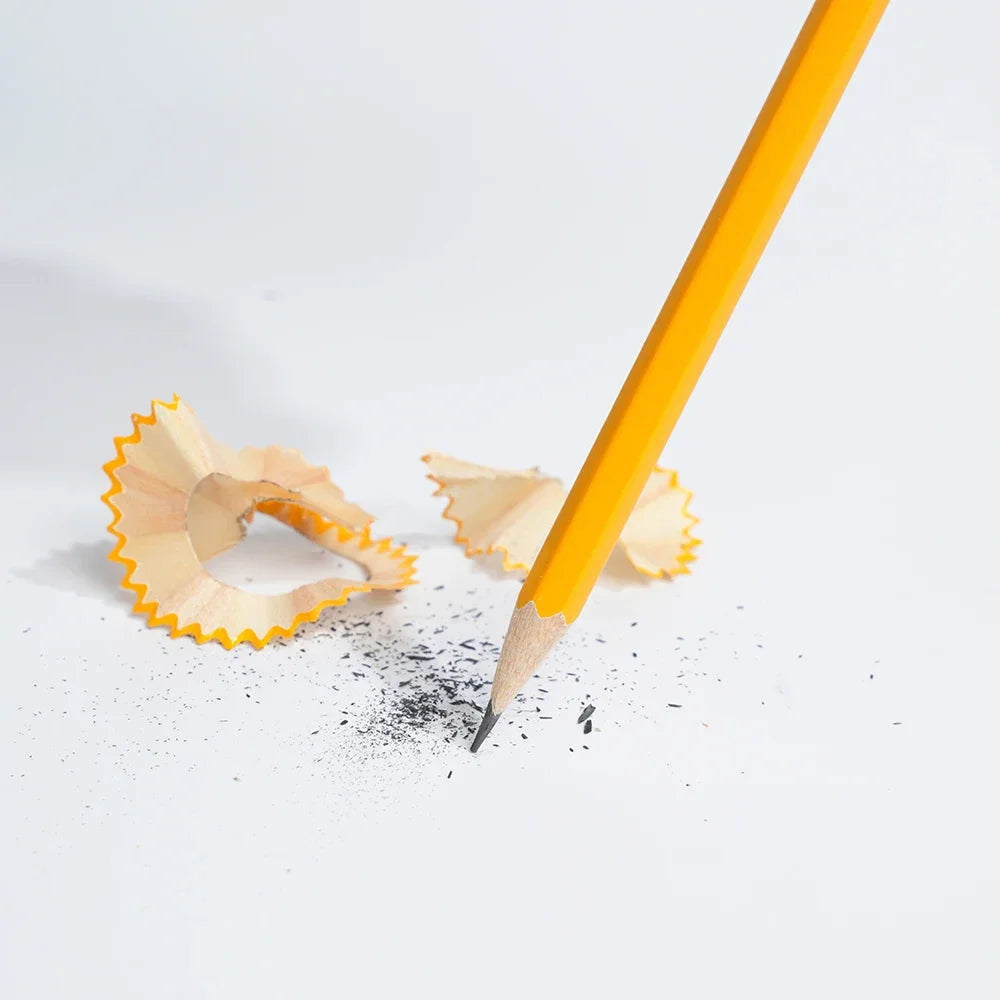 Yellow HB Wooden Pencils with Erasers