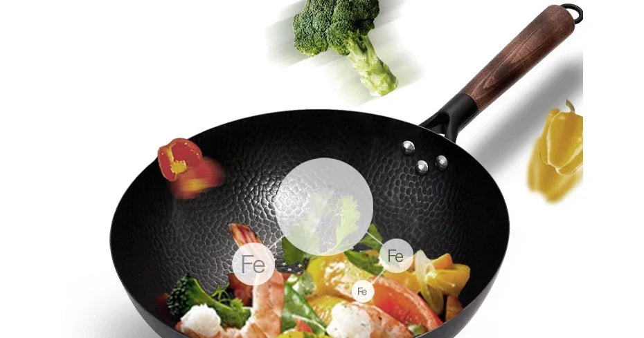 32cm Flat-Bottom Wok – Stir-Fry Pan