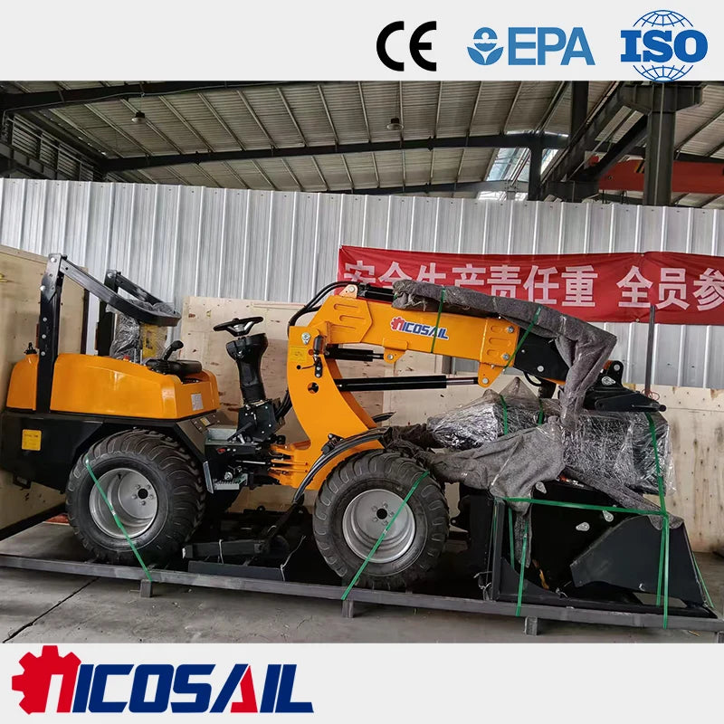 Nicosail KZL918 Telescopic Loader – CE Approved 800kg Heavy Duty for Construction, Farm & Landscaping