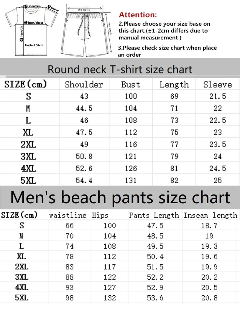 Men's Hawaiian Short Sleeve Shirt & Beach Shorts Set – Summer Vacation 2-Piece
