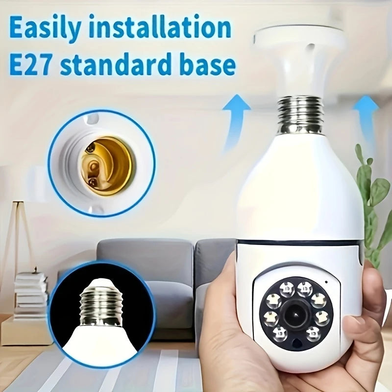 E27 Wi-Fi Bulb Security Camera with Two-Way Audio