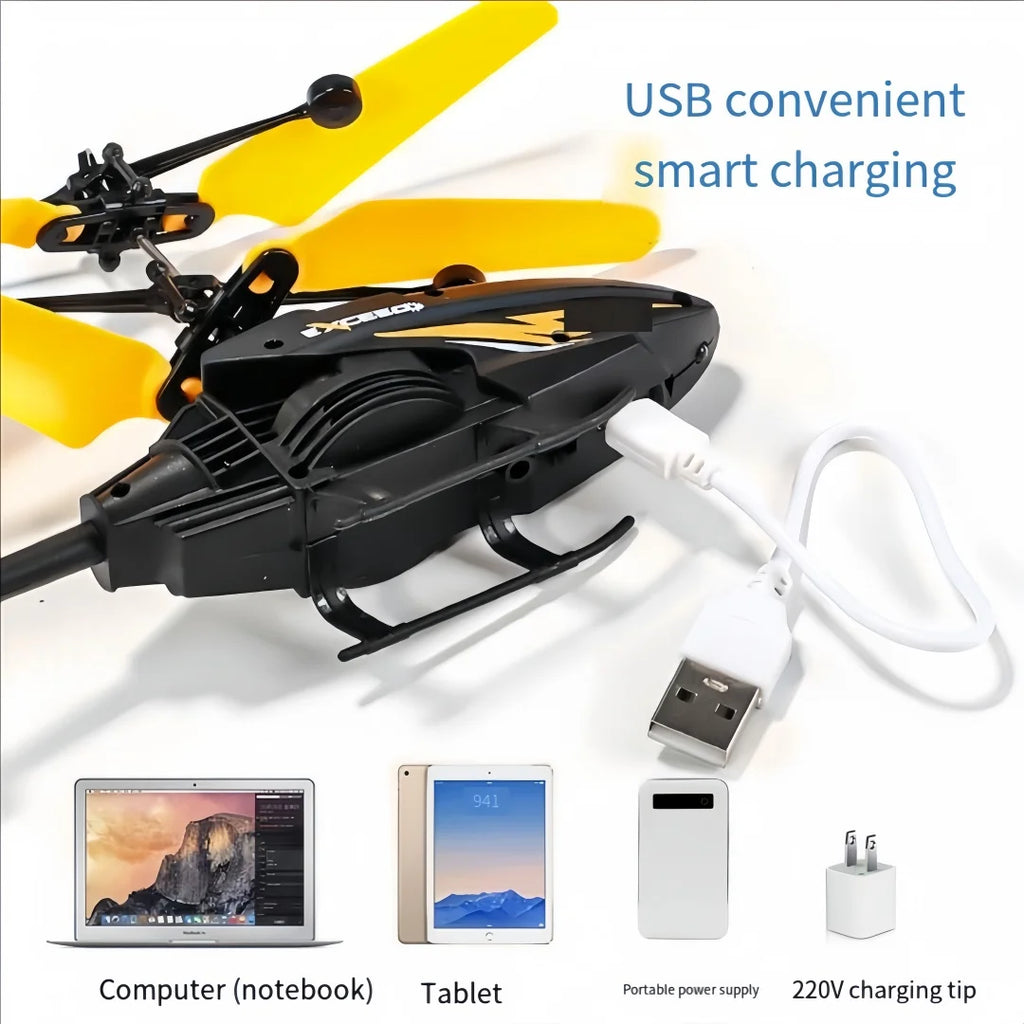 Induction RC Helicopter Toy – Indoor Remote Control Aircraft for Boys & Girls