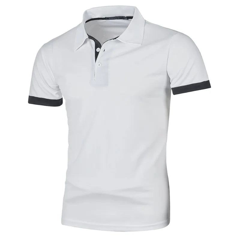 Men's Solid Color Polo Shirt — Classic Everyday Polo