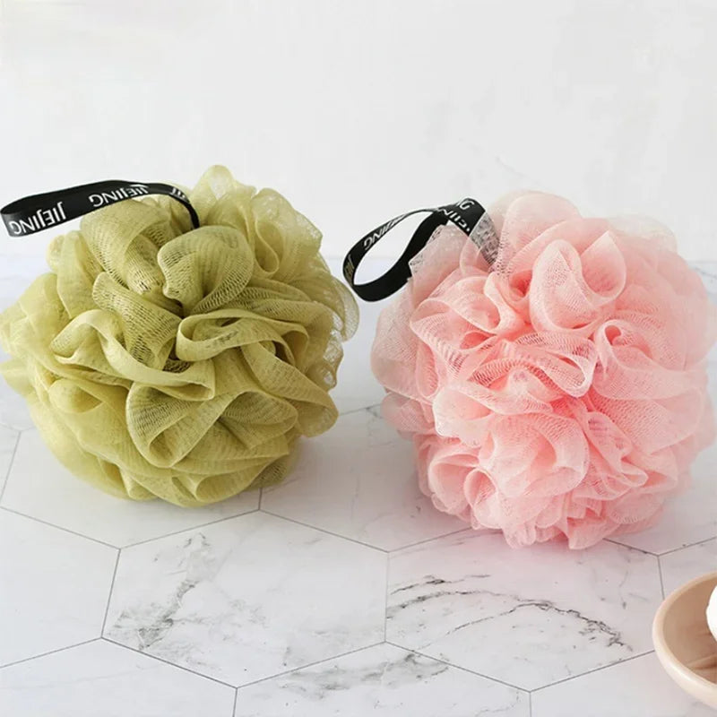 Soft Mesh Bath Sponge Ball – Nylon Shower Puff Body Cleaner & Exfoliating Scrubber