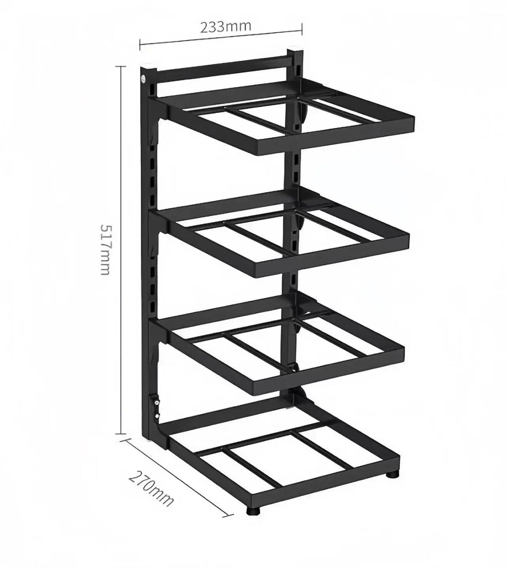 Multi-Layer Kitchen Sink & Stovetop Storage Rack — Adjustable Pot & Cooker Organizer