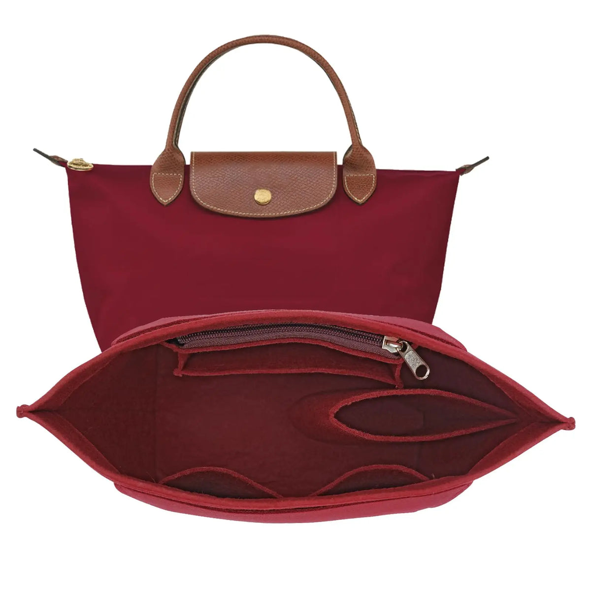 Felt Purse Organizer Insert – 5 Colors, 3 Sizes – Handbag Inner Liner for Totes & Purses