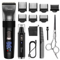 HATTEKER Multifunction Hair Clipper & Nose Trimmer – Waterproof, 120-Min Runtime, USB Fast Charge