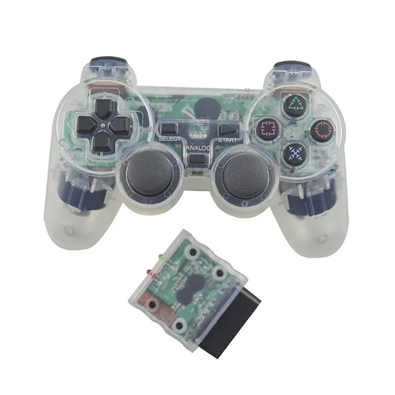 2.4G Wireless PS2 Gamepad – Dual Vibration Joystick Controller for PC & USB