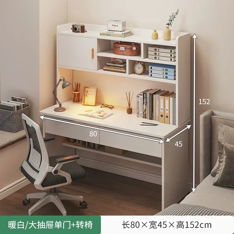 Simple Modern Computer Desk — Student Writing & Home Office Workbench, Multiple Configurations