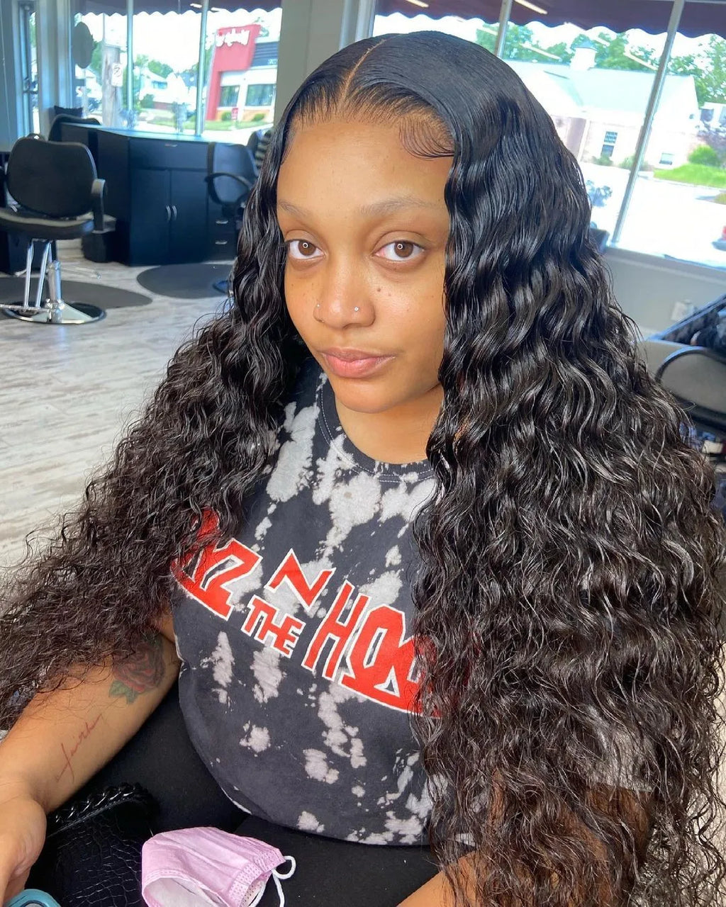 40–50 Inch Water Wave Curly Lace Front Wig | 300% Density 13x4 13x6 7x5 HD Glueless Brazilian Human Hair for Women