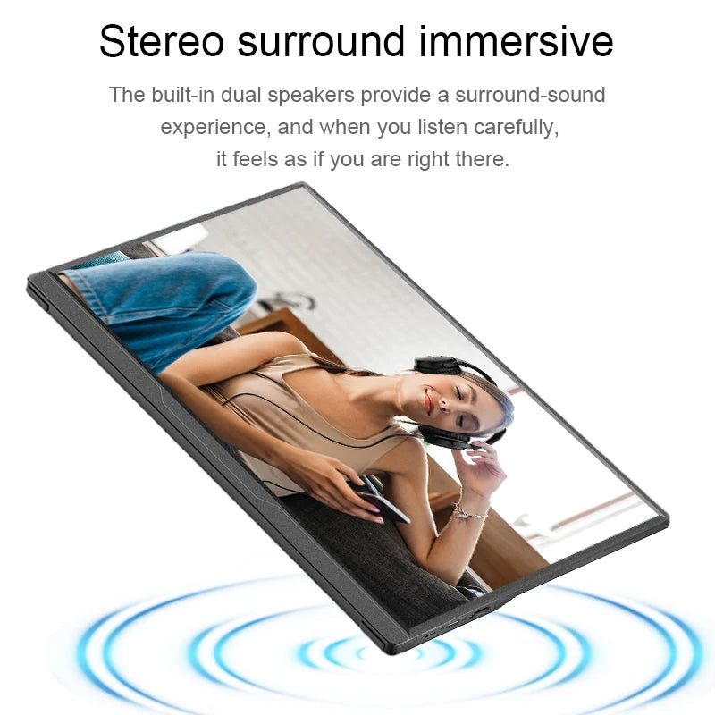 15.6-Inch QHD Portable Monitor – 120Hz Gaming Display