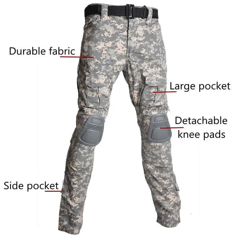 Men's Tactical Outdoor Training Suit – Hunting Shirt, Cargo Pants & Multi-Piece Uniform Set