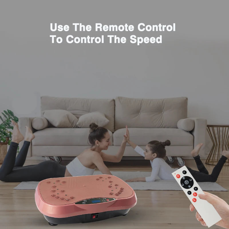 Home Fitness Vibration Plate Slimming Machine — Fat Burner Oscillating Workout Platform