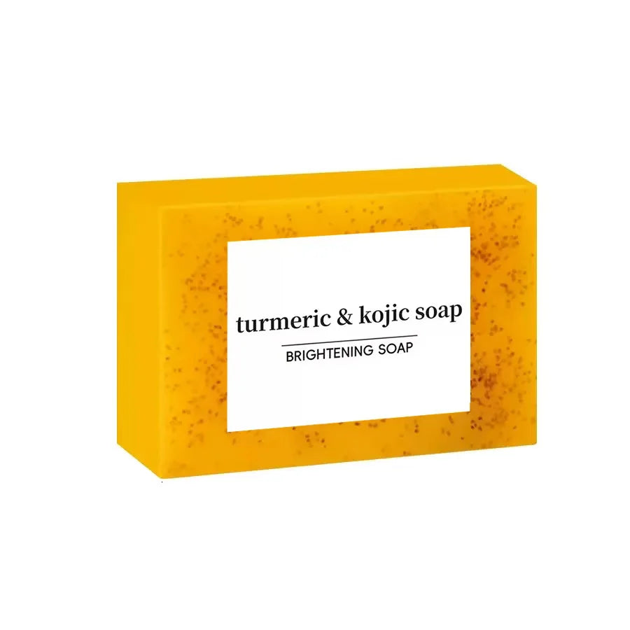 Turmeric, Lemon & Kojic Acid Handmade Cold Soap – Natural Brightening Bar for Face & Hands