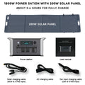 CTOLITY Portable Power Station — 1000W / 2000W LiFePO4 Solar Generator with AC Outlets