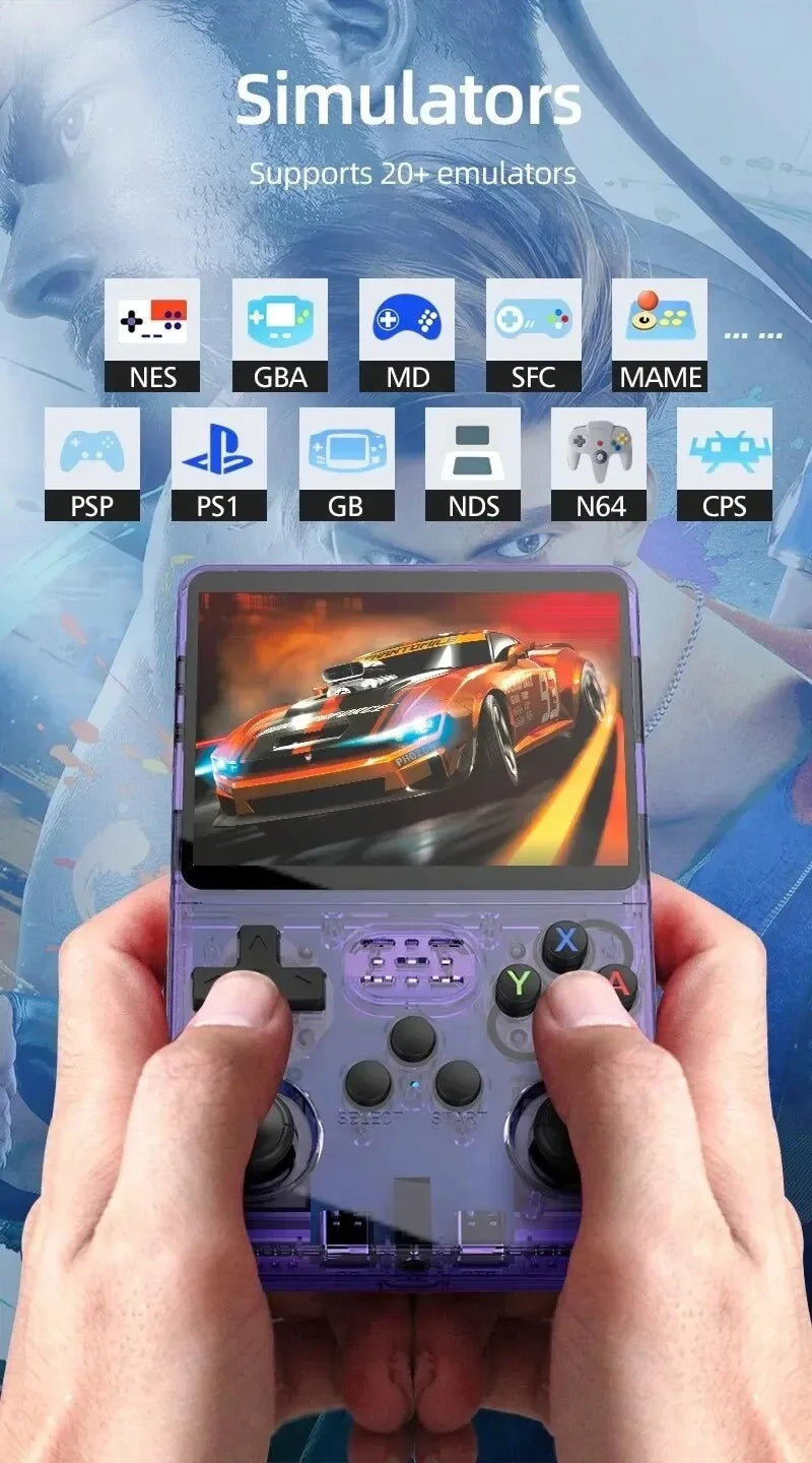 R36S Retro Handheld Video Game Console — 3.5" IPS Screen, Linux, 64GB/128GB Portable Pocket Player